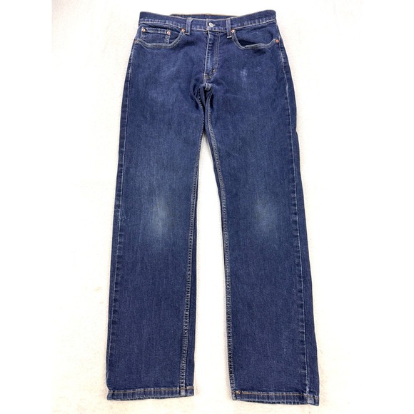 Levi's 559 Jeans 34x34 Blue Relaxed Straight Fit Stretch Dark Denim - Picture 1 of 9